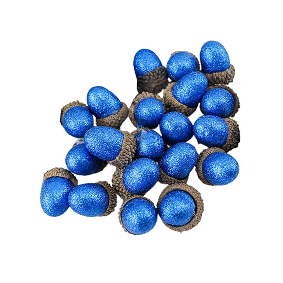 20 Count Simulación Mini Bellotas Casa Cocina Decoración DIY Artesanía Actividades Azul