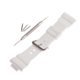 thumbnail image 1 of Correa De Reloj De Resina Hebilla De Pasador De Repuesto Para BA-111 BA-110 Blanco, 1 of 5