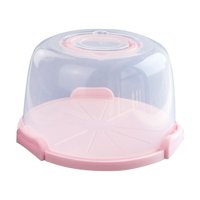 Magideal - Portador De Pasteles Con Mango Plegable, Bandeja Para Servir, Soporte Para Pasteles, Almacenamiento De Pasteles, Recipiente Para Cupcakes, Caja , 8 Pulgadas Sin 8 Pulgadas Sin Almohadilla