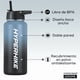 thumbnail image 3 of Pack 2 Termo Acero Inoxidable 1lt Hyperhike + 6 Tapas Azul / Azul, 3 of 7