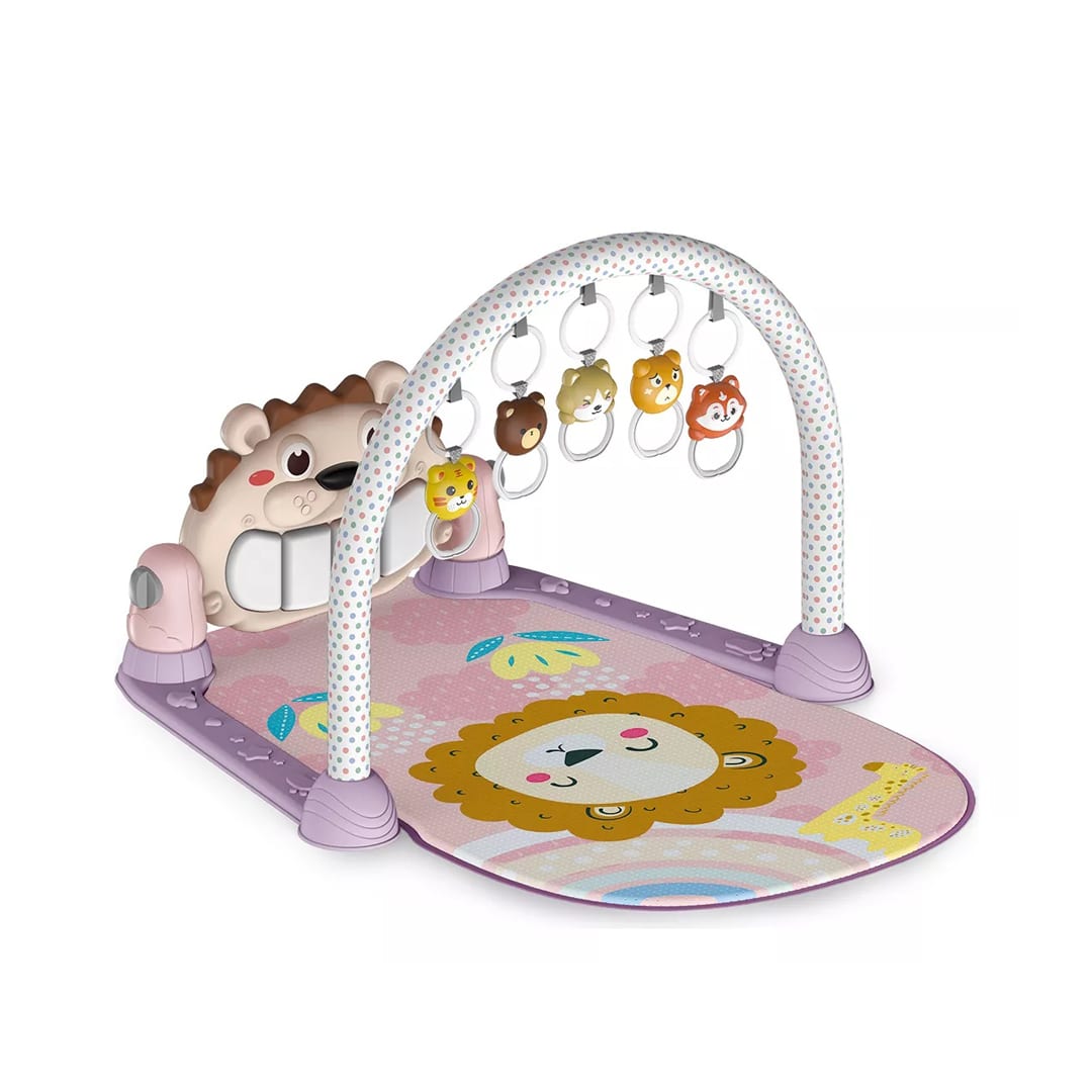 Babymine - Gimnasio Pedal Piano León Rosado -