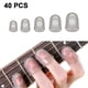 thumbnail image 1 of Protectores de dedos de silicona para guitarra, protectores de dedos para guitarra, protectores de dedos para ukelele, protectores de dedos para bajo, 5 tamaños, 40 unidades, 1 of 8