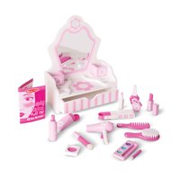 Melissa & Doug - Tocador De Madera Blanco