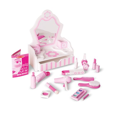 Melissa & Doug - Tocador De Madera Blanco