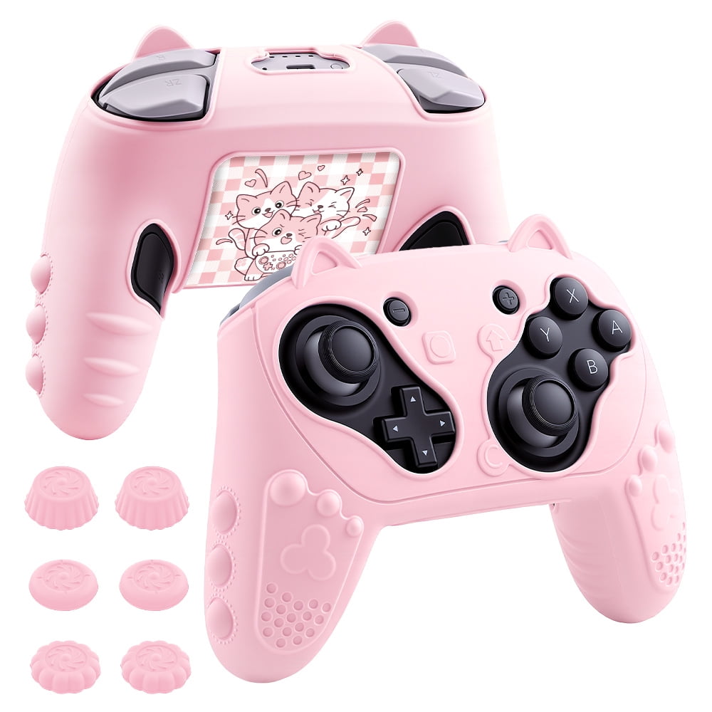 Genérico - Funda Protectora De Silicona Para Controlador Switch 2 Pro Con Tapas Para Joystick Y Stickers – Accesorios De Gamepad Suaves Y Cómodos