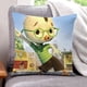 thumbnail image 1 of Pollito Pequeño Fundas de almohada de terciopelo con tema, regalos de funda de almohada, decoración para el hogar, cojín de lanzar, regalo de cumpleaños para fans y parejas.30*30cm., 1 of 6