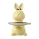 thumbnail image 1 of Bandeja De Almacenamiento De Conejo De Dibujos Animados Estatua Escultura Animal Para Decoración Adornos Regalo Amarillo, 1 of 5