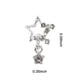 thumbnail image 1 of Stunning 3D Star Nail Charms with Clear Rhinestones and Silver Inlay - Perfect for Acrylic Nails and Nail Art Decorations, 1 of 2