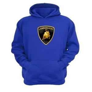 Genérico - Polerón Canguro Lamborguini Azul Talla S Unisex