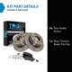 thumbnail image 3 of Juego de pastillas y discos traseros TRQ cerámicos ventilados para Ram 2014-2021, 3 of 8