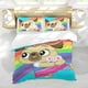 thumbnail image 5 of Chip y Potato Conjunto de sábanas temático, trío de piezas, cómodo y amigable con la piel, diseño único, regalo de decoración para el hogar para familiares, amigos y fans,173cm *218cm, 5 of 6