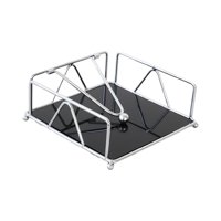 Bothyi - Servilletero Plano Para Mesa, Organizador De Almacenamiento Para Mesa De Café, Cocina, Argent