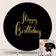 thumbnail image 1 of Fondo Redondo Jditngp 2,2 m con Letras Doradas para Cumpleaños, 1 of 8