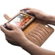 thumbnail image 3 of Compatible con Nintendo Switch OLED - Funda protectora de cuero PU con ranura para varias tarjetas, soporte y cuerda para la muñeca-para Switch||Brown, 3 of 6