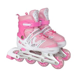 Ioensy - Patines En Línea Para Niños, Iluminación Transpirable Para Interiores Y Exteriores, Regalo Para Adolescentes, Rosa S