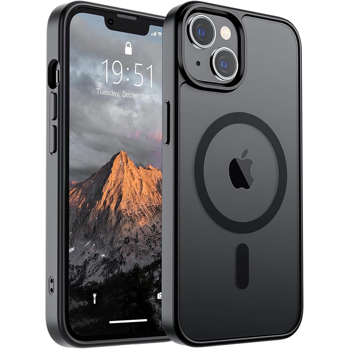 Funda Supfine Magnatica Iphone 14 13 Negra Magsafe Antigolpes