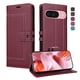 thumbnail image 2 of Premium Wallet Case for Google Pixel 9/9 Pro with Card Slots & Kickstand, Flip Cover Red, 2 of 6