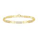 thumbnail image 1 of Pulseras de Tenis de Moissanita para Mujer Pulsera de Clip de Papel de Plata Esterlina 925 Color D Claridad VVS1 Pulseras Doradas para Mujer Mamá Abuela Hermanas 18CM, 1 of 4