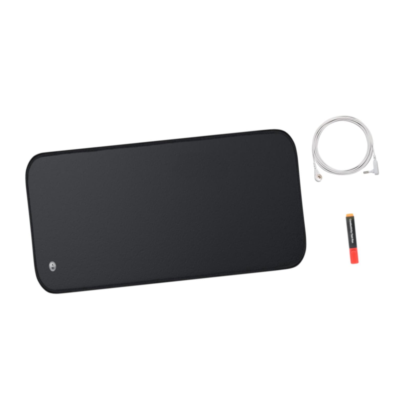 Magideal - Alfombrilla De Conexión A Tierra Para Cama Funda De Colchón Con Conexión A Tierra Con Diseño Perforado Y Cordón Almohadilla De Conexión A Tierra Para 68Cm X 150Cm