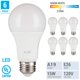 thumbnail image 2 of Paquete de 6 bombillas LED KOR de 15 W, 2700 K, 1500 lúmenes, A19, E26, 2 of 7