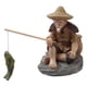 thumbnail image 3 of Estatuillas De Pescador Estatua De Jardín Figura En Miniatura Escultura Para Interiores Y Exteriores, 3 of 3