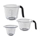 thumbnail image 1 of Jarras medidoras KitchenAid KQ298OSOBA Gourmet, juego de 3 unidades, ónix, 1 of 4
