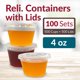 thumbnail image 2 of Vasos para salsas Reli de 4 oz (118 ml) con tapa, 100 unidades, 2 of 3