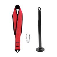 Ioensy - Correa De Entrenamiento Para Lucha De Brazos, Ejercitador De Dedos, Muñeca Y Antebrazo, Color Rojo Y Negro