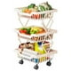 thumbnail image 1 of Carrito Organizador Plegable Verdulero Frutero Metal 3 Pisos BLANCO, 1 of 3