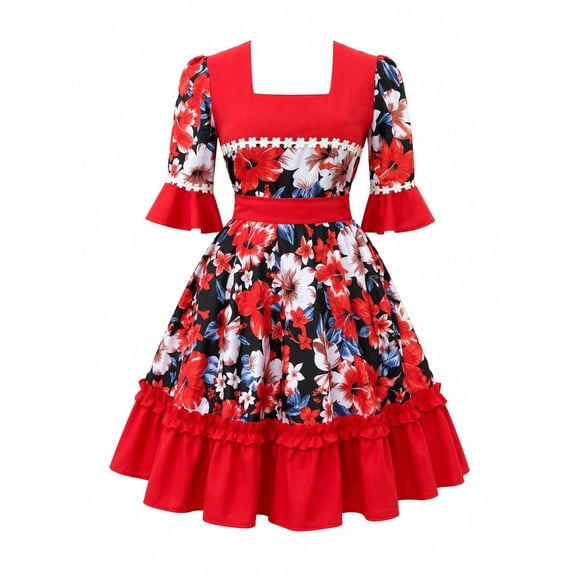 Vestido Huasa China Niña / Mujer Talla 16