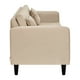 thumbnail image 3 of Sofa New Retro 3c + 2 Pouf Felpa 00 Beige, 3 of 6