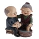 thumbnail image 3 of resina figurita pareja de ancianos felices antigua vida edad lavado de pies decoración para el hogar, 3 of 5
