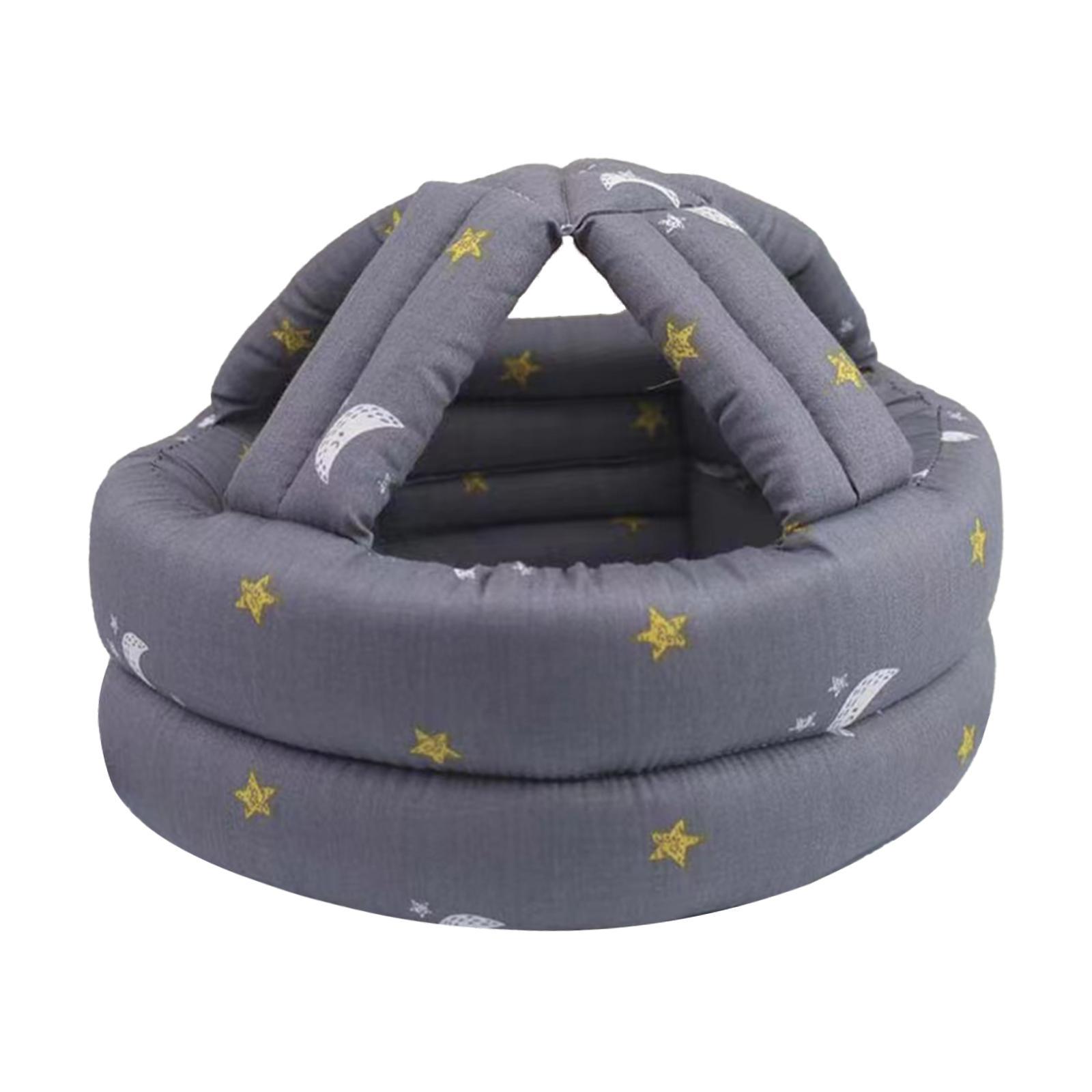 Bothyi - Gorro Protector Grueso Y Suave Anticolisión, Transpirable, Para Personas Mayores, Color Gris