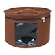 thumbnail image 1 of Caja Para Sombreros, Caja Organizadora Redonda De Fieltro Portátil Para Armario, Ropa, Almacenamiento De Juguetes, Marrón, 43x26cm, 1 of 5