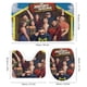 thumbnail image 3 of Jersey Shore-theme 4-Piece Shower Curtain Set with Rugs, Waterproof Bathroom Decor Set Includes Bath Mat, U-Shaped Rug, Toilet Lid Cover and Curtain with Hooks, 3 of 6