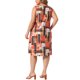 thumbnail image 3 of Vestido de verano sin mangas con cuello redondo y bolsillos para mujer de talla grande Agnes Orinda, 4X Naranja, 3 of 6