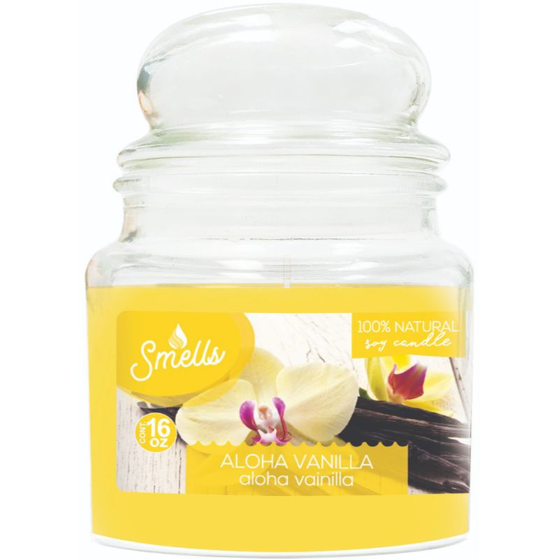 Smells - Velas 16Oz Aloha Vanilla Amarillo