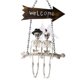 thumbnail image 2 of Pareja De Calaveras De Esqueleto De Halloween Oscilante En Decoración De Utilería Navideña Oscilante, 2 of 3