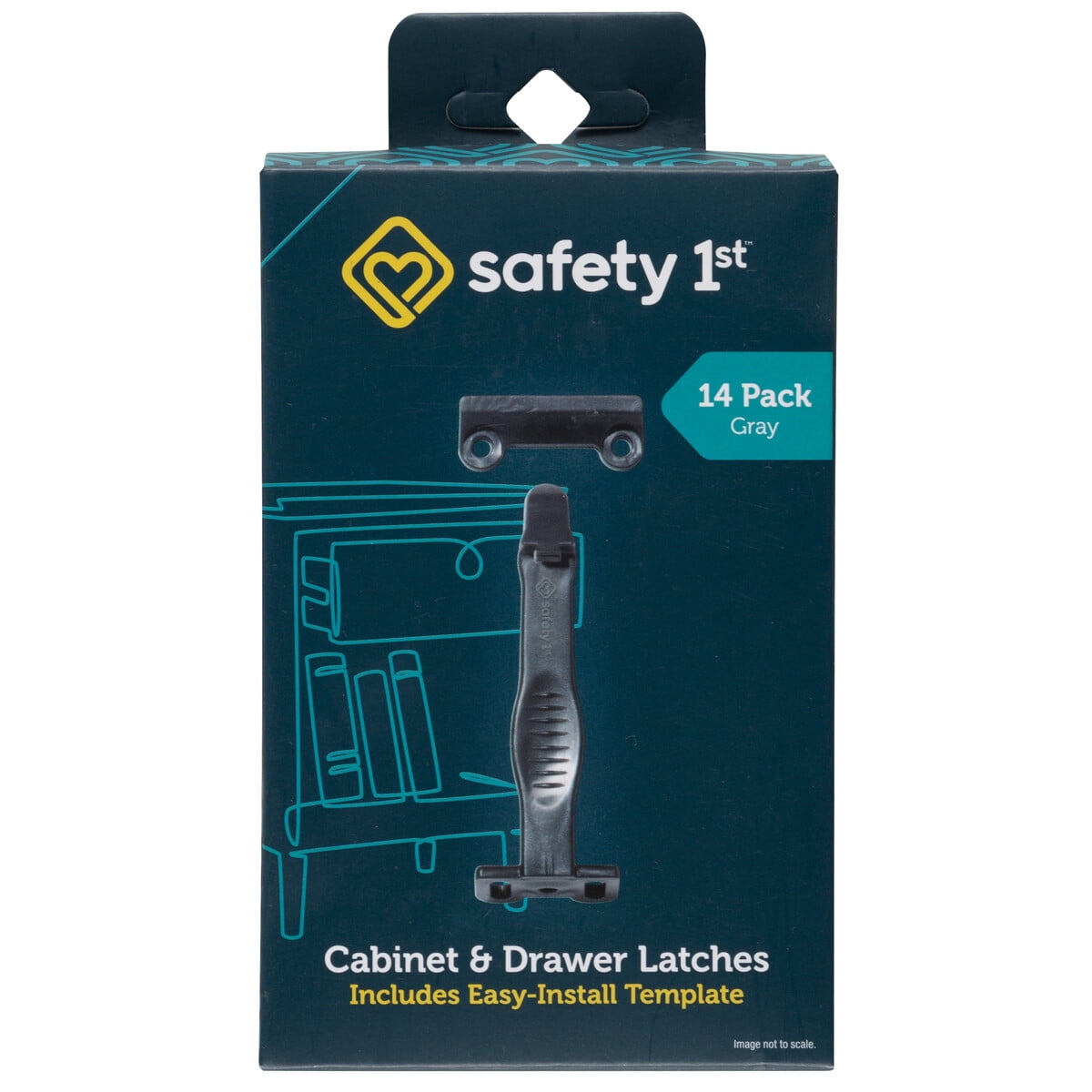 Seguro Para Cajones Y Puertas Safety 1st Pack 14 Para Niños