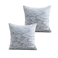 Genérico - Pack De 2 Fundas De Cojines Diseño Hoja 45Cm X 45 Cm C2