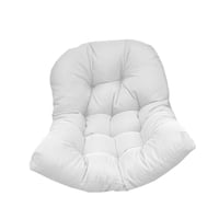 Ioensy - Cojín Colgante Para Respaldo De Silla Tipo Huevo, Decoración Suave Para Silla De Jardín, 120 X 80 Cm, Color Blanco