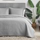 thumbnail image 1 of Juego de Colcha Hansleep Twin Size en Damasco Gris, 2 Piezas, 1 of 9