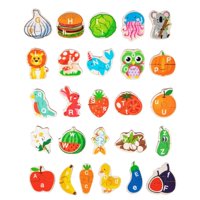 Bothyi - Rompecabezas Educativo De Madera Abc Juguete Educativo Montessori Para Niños En Edad Preescolar