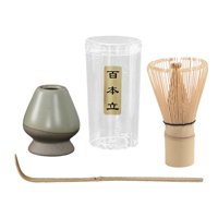 Magideal - Juego De Matcha Japonés Tradicional, Soporte Para Matcha, Cuchara Tradicional, Mano De Obra Exquisita, Matcha Duradero Para Regalos De Verde Claro