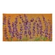 thumbnail image 1 of Felpudo KANKUN de fibra de coco 43 x 76 cm, floral lavanda, 1 of 9