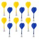 thumbnail image 1 of 12 piezas de dardos magnéticos de plástico de seguridad dardos de juego de interior objetivo azul amarillo, 1 of 3