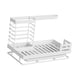 thumbnail image 2 of Estante Para Fregadero De Cocina Con Bandeja, Estante Para Paños, Dispensador De Jabón, Soporte Para Cepillos, Almacenamiento Blanco, 2 of 3
