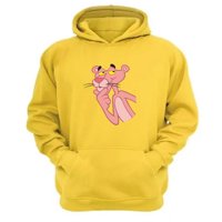 Genérico - Polerón Canguro La Pantera Rosa Amarillo Talla L Unisex