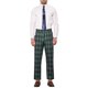 thumbnail image 2 of Pantalones de Hombre INSPIRE CHIC Cuadros de Cintura Media Clásicos de Negocios Pantalones de Vestir a Cuadros 30 Oscuro y Verde, 2 of 6