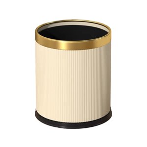 Magideal - Bote De Basura Con Tapa Abierta, Bote De Basura De Cocina, Bote De Basura Versátil, Liviano Y Rústico, Bote De Basura Para Apartamento Y Sala De Estar Amarillo